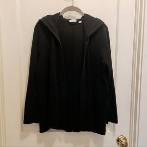 J Jill Pure Jill Cotton Spandex Hooded Cardigan Women's M